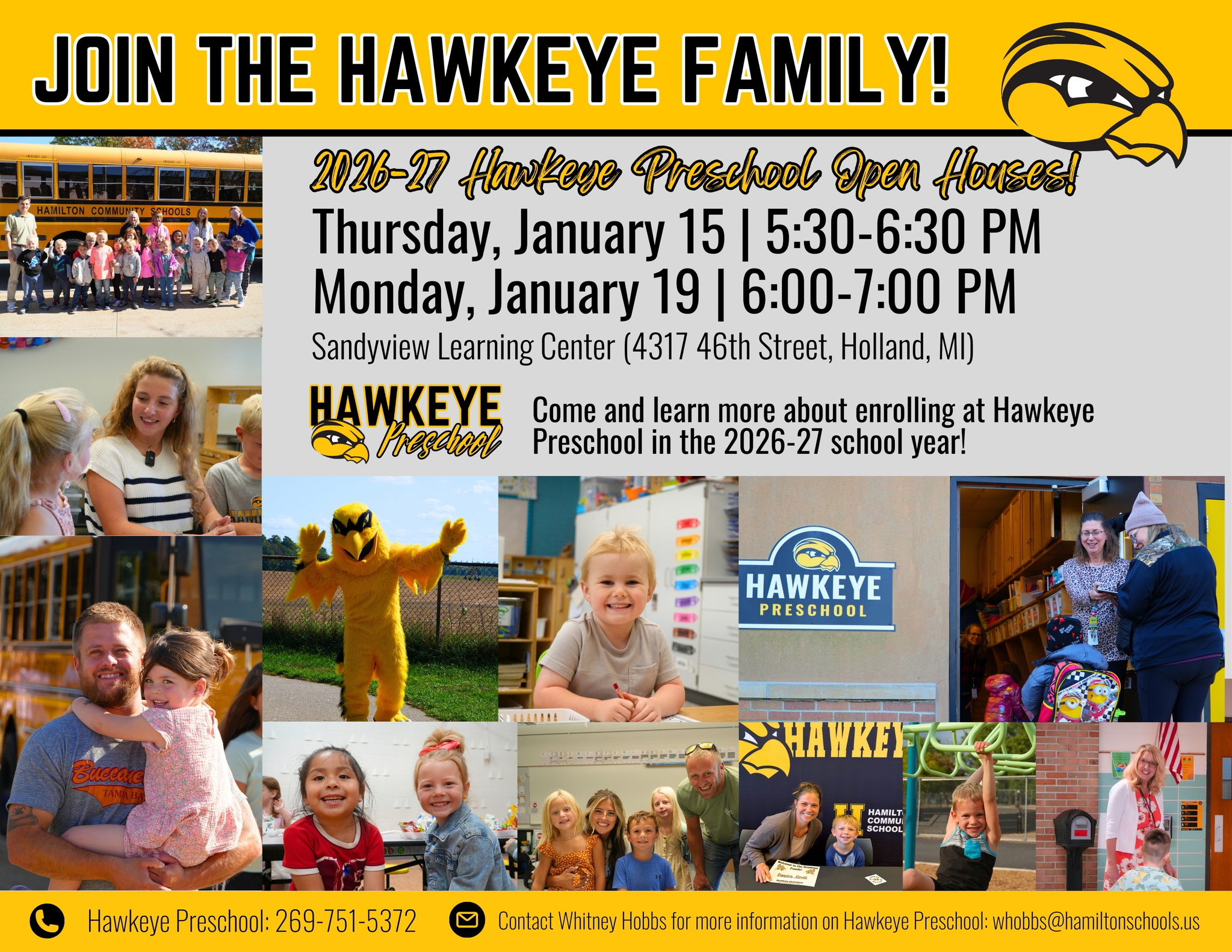 Preschool Enrollment Information 2026-27